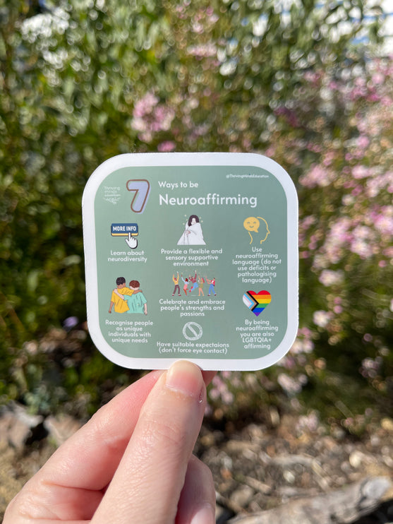 '7 Ways to be Neuroaffirming' Sticker