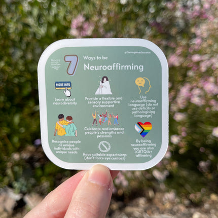 '7 Ways to be Neuroaffirming' Sticker