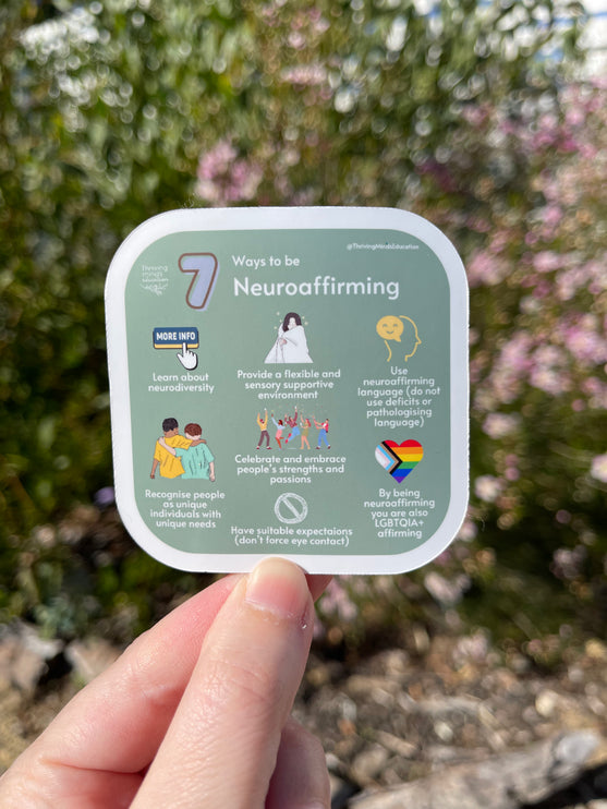 '7 Ways to be Neuroaffirming' Sticker