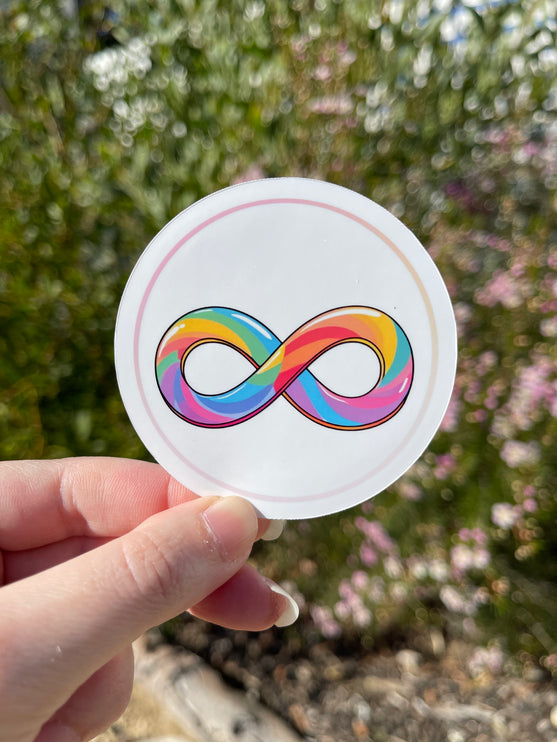 Rainbow Infinity Symbol Sticker