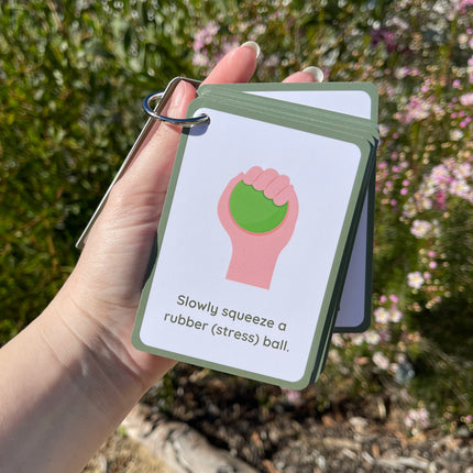 Calming Idea Cards- Ringed Set