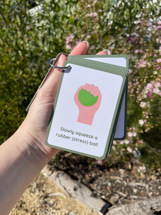 Calming Idea Cards- Ringed Set