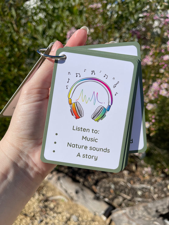 Calming Idea Cards- Ringed Set