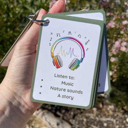 Calming Idea Cards- Ringed Set