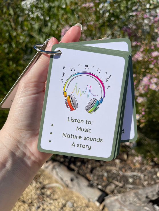 Calming Idea Cards- Ringed Set