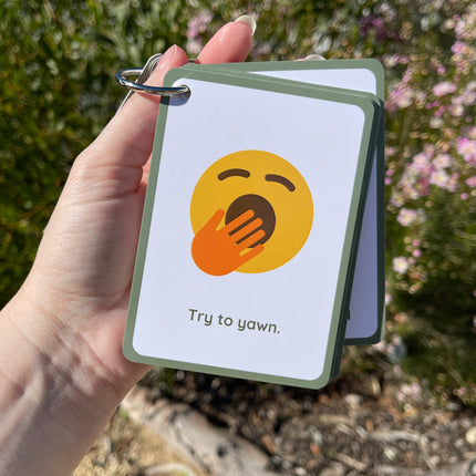 Calming Idea Cards- Ringed Set
