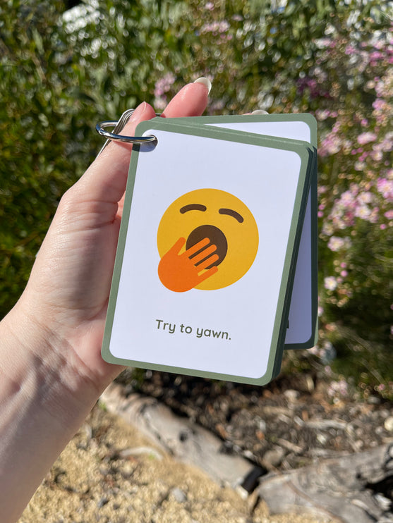 Calming Idea Cards- Ringed Set