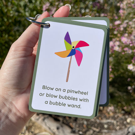 Calming Idea Cards- Ringed Set