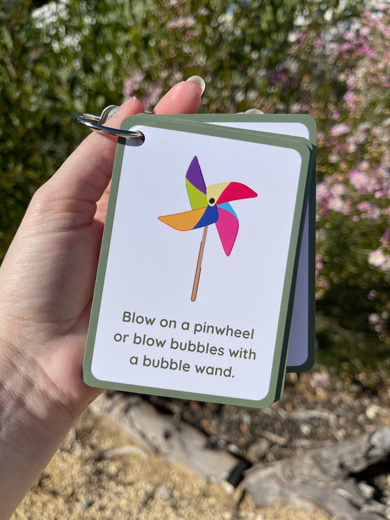Calming Idea Cards- Ringed Set