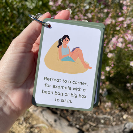 Calming Idea Cards- Ringed Set