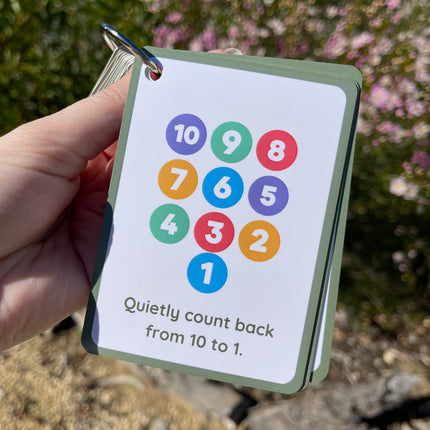 Calming Idea Cards- Ringed Set