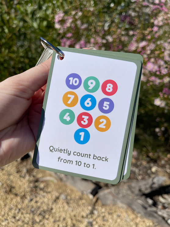 Calming Idea Cards- Ringed Set