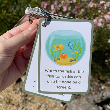 Calming Idea Cards- Ringed Set
