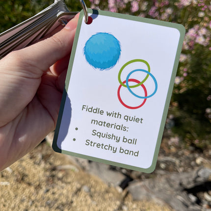 Calming Idea Cards- Ringed Set