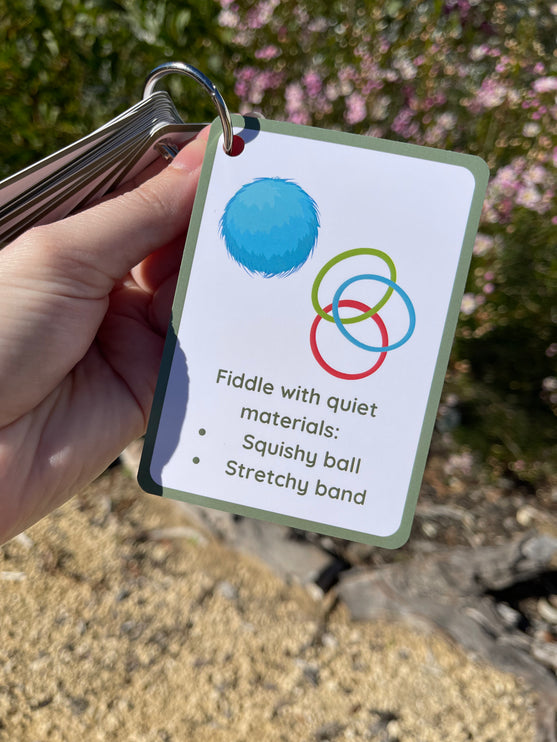 Calming Idea Cards- Ringed Set