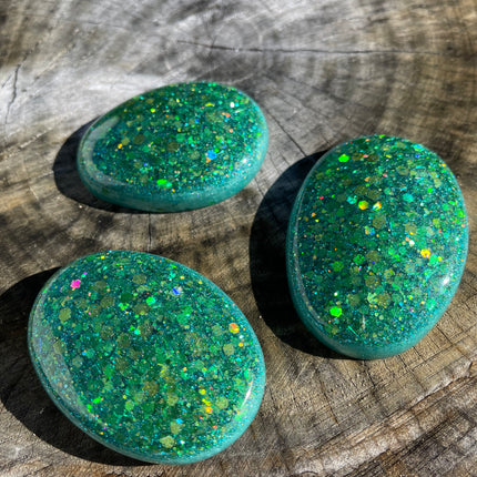 Green Stone Shimmer Glimmer