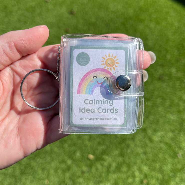 Little Keychain Book with Calming Idea Cards