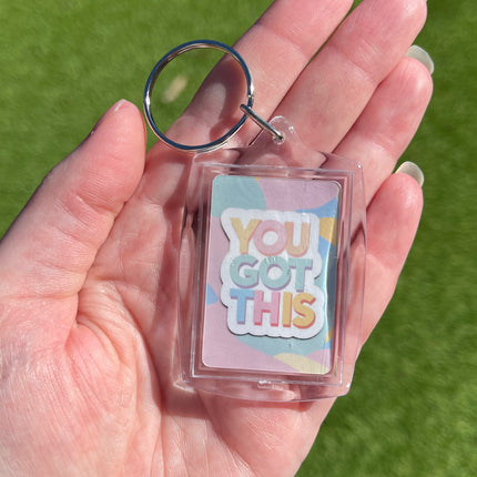 Pastel 'You got this' Keyring