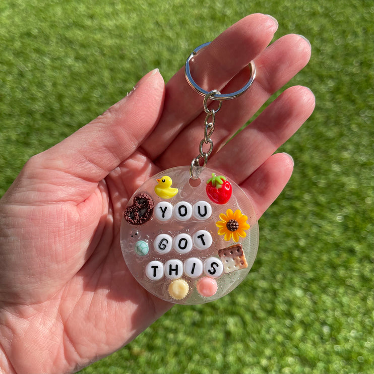 'You Got This' Shimmer Glimmer Keyring