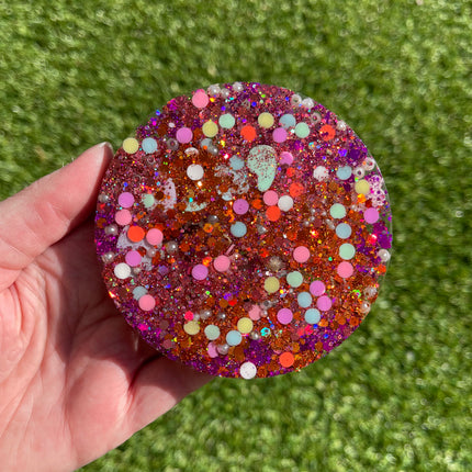 'SPACE' Pink Glitter Shimmer Glimmer