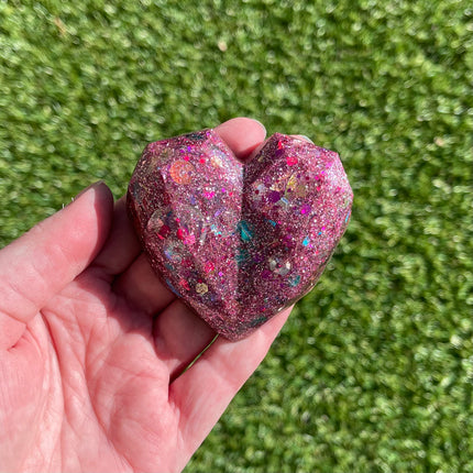 Pink Sequins Heart Shimmer Glimmer