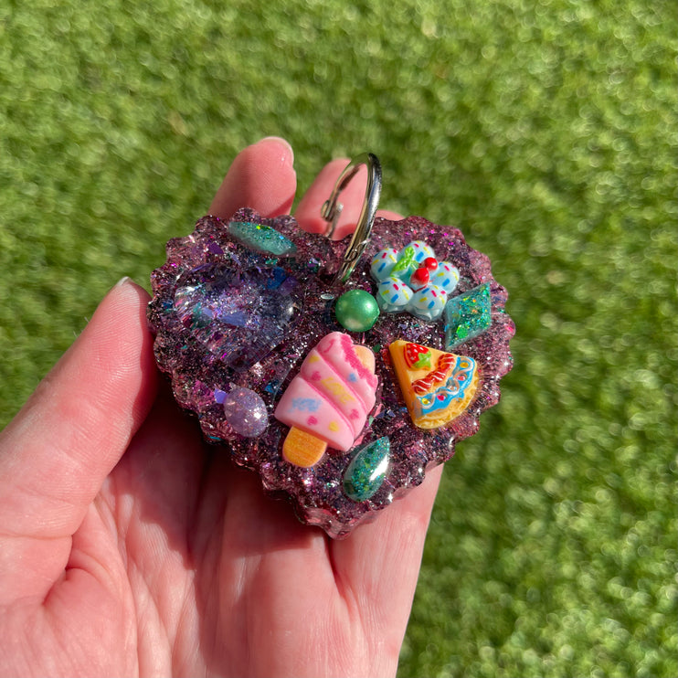 Sweet Treats Heart Shimmer Glimmer- Hinged Ring