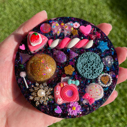 Bright Pink and Gold Shimmer Glimmer
