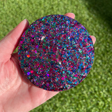 Bright Pink and Gold Shimmer Glimmer