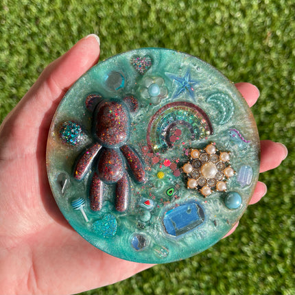 Emerald and Gummy Bear Shimmer Glimmer- Double Sided