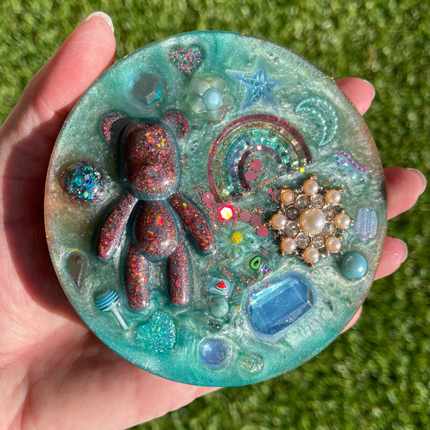 Emerald and Gummy Bear Shimmer Glimmer- Double Sided