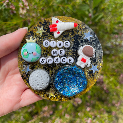 Gold and Black 'Give Me Space' Shimmer Glimmer