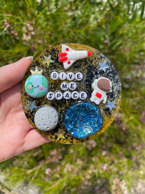 Gold and Black 'Give Me Space' Shimmer Glimmer