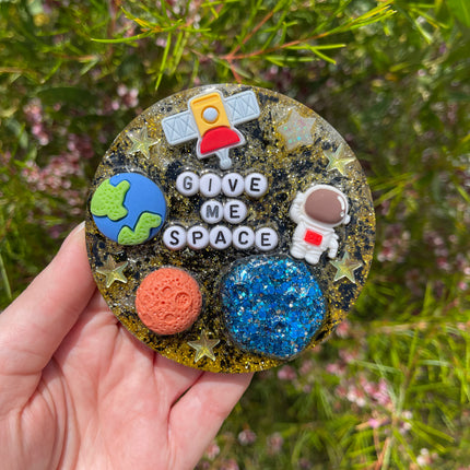 Gold and Black 'Give Me Space' Shimmer Glimmer