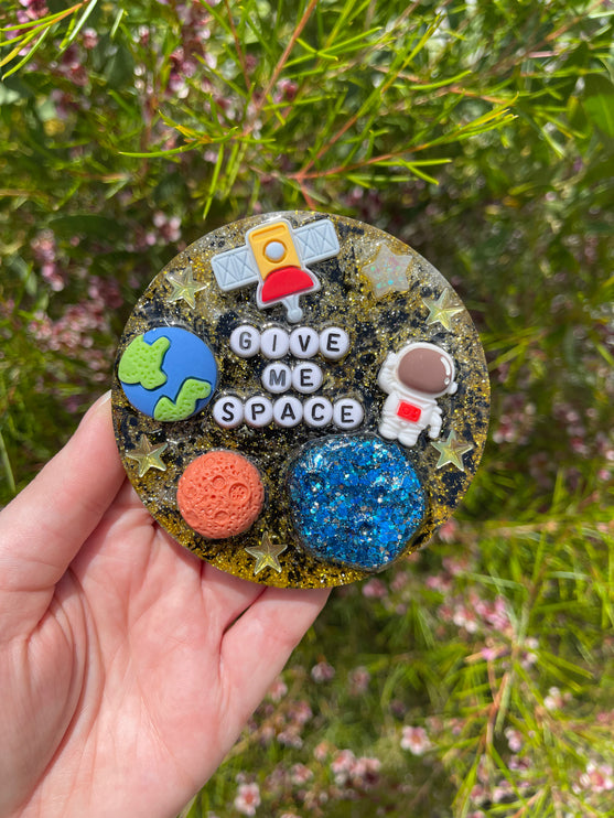 Gold and Black 'Give Me Space' Shimmer Glimmer