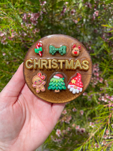 Brown and Gold 'Christmas' Shimmer Glimmer