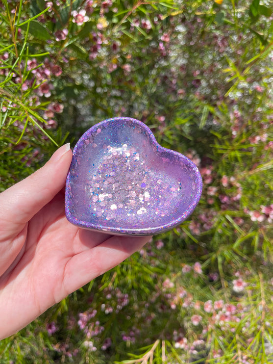 Purple Heart Trinket Dish