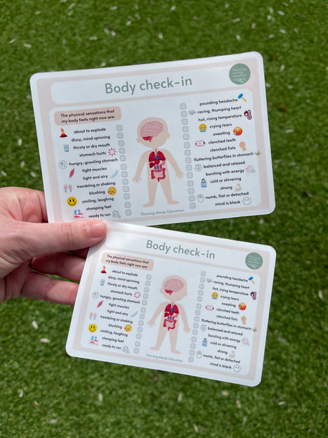 Kinder Body Check In 'Body Check-In' Sticker – Thriving Minds Education