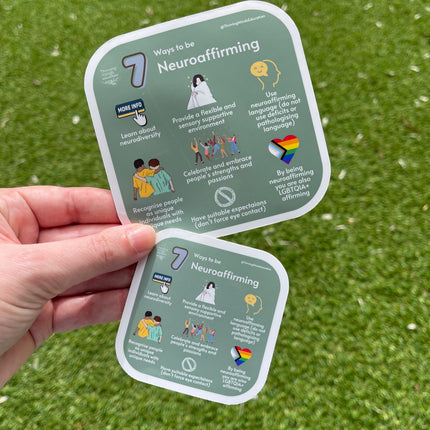 '7 Ways to be Neuroaffirming' Sticker