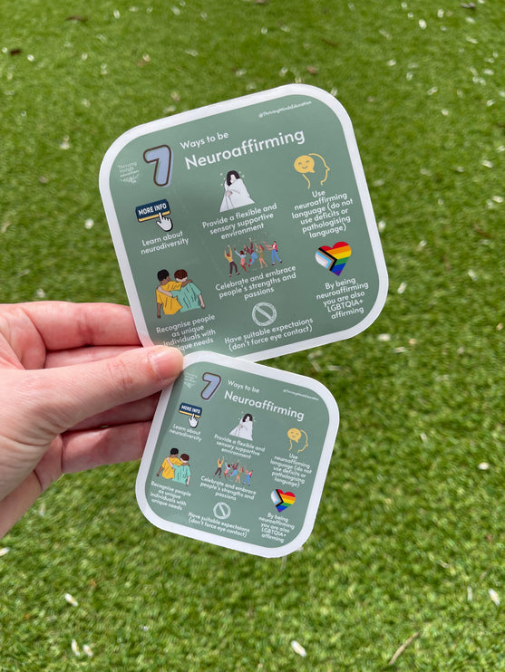 '7 Ways to be Neuroaffirming' Sticker