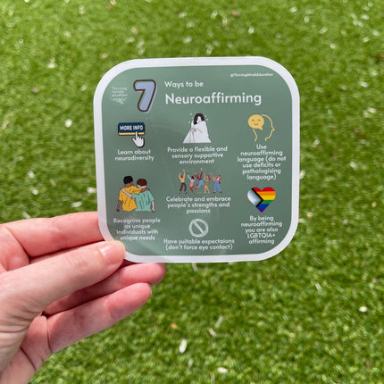 '7 Ways to be Neuroaffirming' Sticker