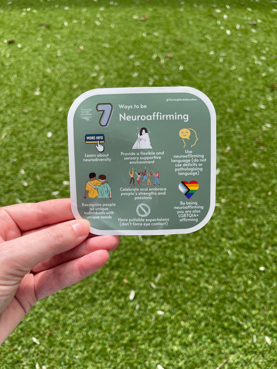 '7 Ways to be Neuroaffirming' Sticker