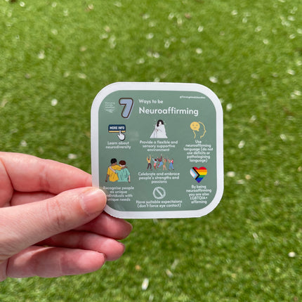 '7 Ways to be Neuroaffirming' Sticker