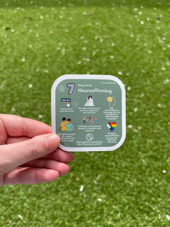 '7 Ways to be Neuroaffirming' Sticker