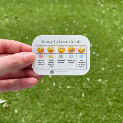 Emoji 'Ready to Learn Scale' Sticker