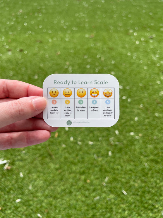 Emoji 'Ready to Learn Scale' Sticker