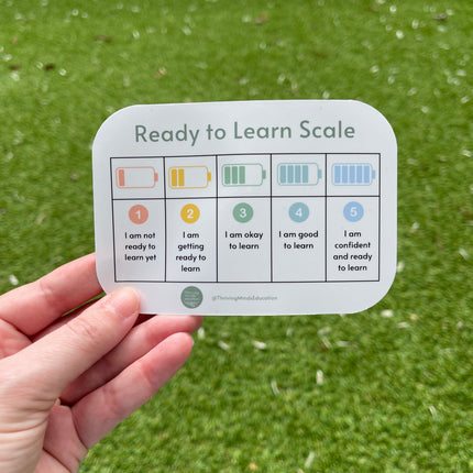 Battery 'Ready to Learn Scale' Sticker