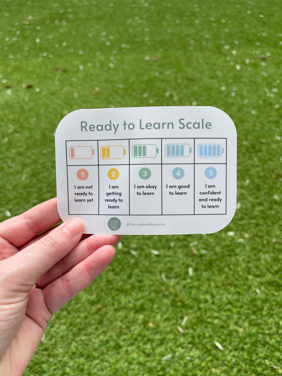 Battery 'Ready to Learn Scale' Sticker