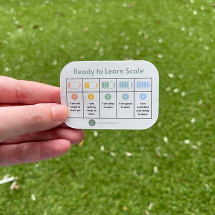 Battery 'Ready to Learn Scale' Sticker