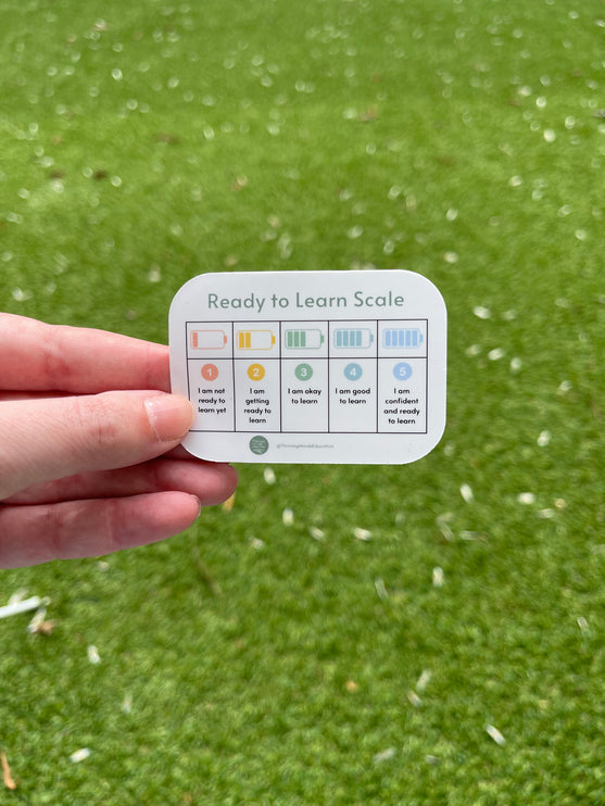 Battery 'Ready to Learn Scale' Sticker