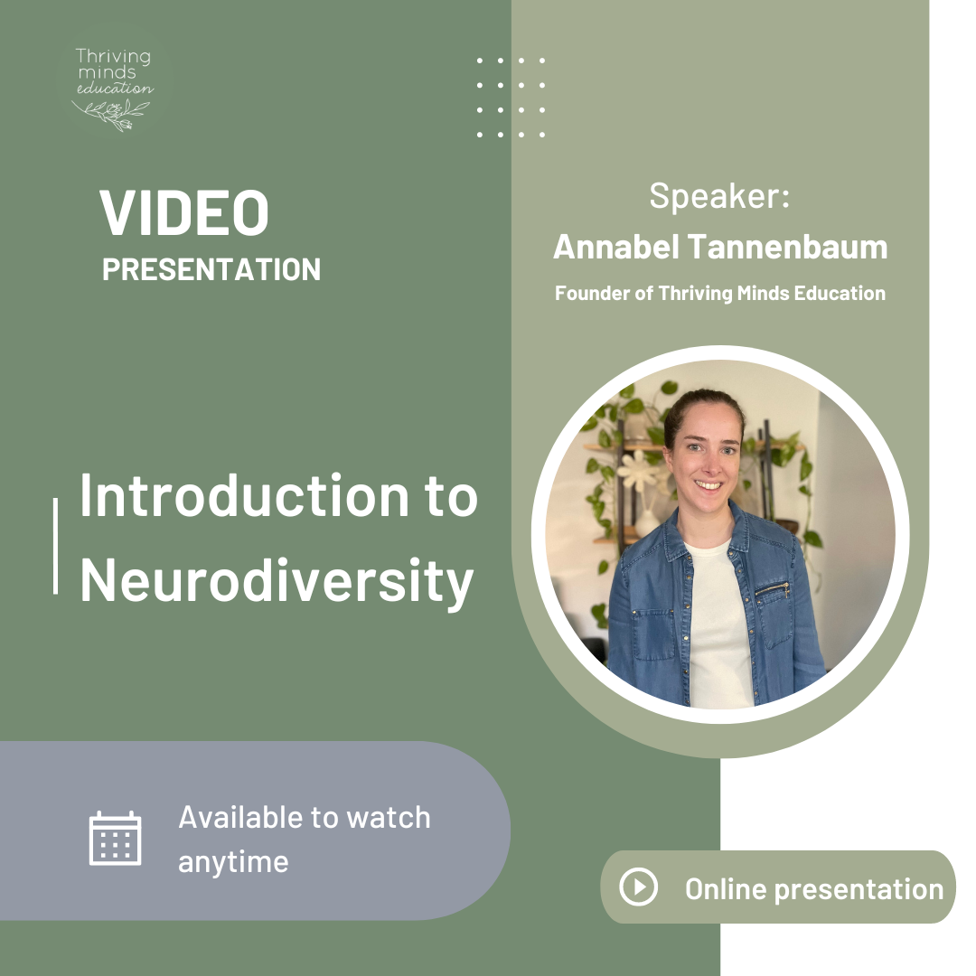 Online Presentation: Introduction to Neurodiversity